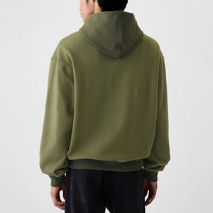 เสื้อฮู้ดผู้ชายสีเขียวมะกอก ผ้าฟลีซ TERZO SPORTS มีกระเป๋าหน้า กันน้ำ เป็นมิตรกับสิ่งแวดล้อม ระบายอากาศได้ดี กันลม มีซับใน ทรงปกติ - Product Image 3