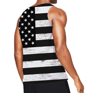 Hot Sale Breathable Fitness Clothing Sports Gym Polyester Plain Blank Gym Fitness Tank Top Men - Product Image 5