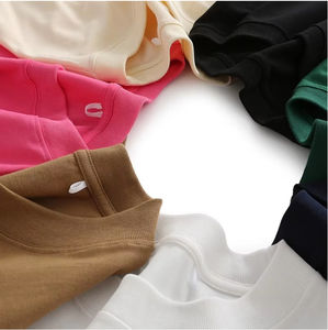 Camisetas Extra Grandes Personalizadas con Logotipo Premium para Hombre, Hombros Caídos, Algodón Grueso, Multicolores, Lisas, al por Mayor - Product Image 5