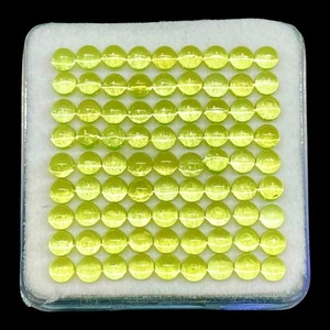 Peridoto Natural de 3mm, Cabujón Redondo, Piedras Preciosas Sueltas Sin Tratar, Lote al por Mayor de Peridoto para Fabricación de Joyas, Piedra Semipreciosa - Product Image 2