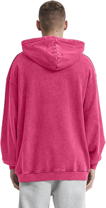 Sweat à capuche en molleton de coton pour homme, effet délavé, faible MOQ, motif Aigle Volant, style vintage, streetwear personnalisé 100% - Product Image 3