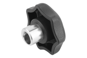 Poignée STAR GRIP K0156 avec fonction QUICK-LOCK, D=M08 D1=40 H=24,5, thermoplastique, noire, composants en acier - Product Image 2