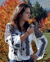 Chemise pour femme brodée au point de croix de style ethnique ukrainien ancien, nouvelle collection 2020, vente chaude, collection classique roumaine, haut bohème