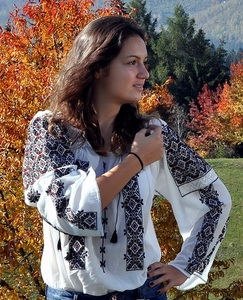 Blusa Bordada con Punto de Cruz Estilo Étnico Ucraniano Antiguo, Nueva Colección Clásica Rumana, Camisa Boho para Mujer, Gran Venta 2020 - Product Image 4