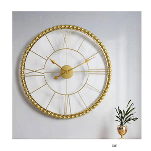 Top Class Handmade Metal <b>Wall</b> <b>Clock</b> <b>Decorative</b> Luxury Timepiece for Bedroom Office Hotel-Battery Powered Modern Design Wedding - Product Image 1