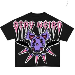 T-shirt noir oversize imprimé pour homme, streetwear, manches longues, col rond, jersey de coton, design graphique, logo avant, 300g, décontracté - Product Image 5
