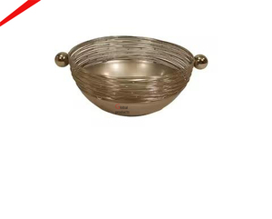 Tazón de Servir de Metal, Diseño Moderno, Tazones para Servir en Restaurantes y Hoteles, para Servir en la Mesa, para Bodas y Eventos, Tazón Grande - Product Image 1