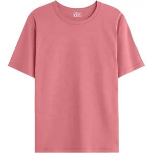 เสื้อยืดคอกลมสีพื้นคลาสสิกสำหรับผู้ชาย ดีไซน์เรียบง่าย ระบายอากาศได้ดี ผลิตจากผ้าโพลีเอสเตอร์/คอตตอน เป็นมิตรต่อสิ่งแวดล้อม เหมาะสำหรับใส่ลำลองทุกวัน - Product Image 2