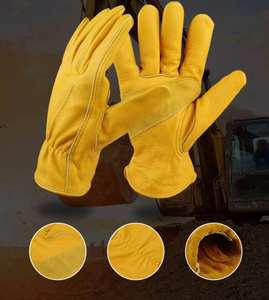 Gants de travail en cuir de vachette NESTA SPORTS, doux, résistants à l'usure, pour soudeurs et travailleurs, gants de protection pour le cyclisme et le transport - Product Image 6