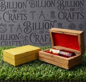 Caja de Madera con Bisagras Personalizada para Fragancias, Estuche de Almacenamiento y Exhibición para Frascos de Attar Vacíos - Product Image 4