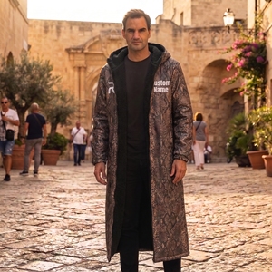 Parka de surf à manches longues avec logo personnalisé, poncho de surf, robe de change en polaire imperméable et durable pour la plage - Product Image 5