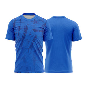 เสื้อฟุตบอลแขนสั้นแบบสั่งทำพิเศษ น้ำหนักเบา ชุดฟุตบอล OEM ชุดกีฬาทีม แห้งเร็ว ระบายอากาศได้ดี ผลิตจากโพลีเอสเตอร์ 100% - Product Image 1