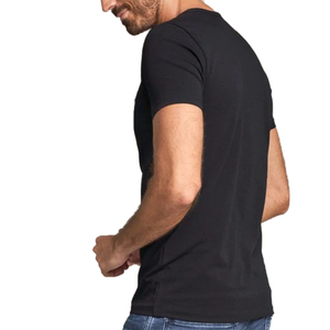 เสื้อยืดผู้ชายสำหรับฤดูร้อน เสื้อผ้ากีฬาวิ่งออกกำลังกาย ทรงเข้ารูป แขนสั้น คอวี เสื้อลำลองชาย บริการ OEM - Product Image 2