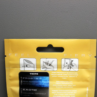 Sachet Doypack imprimé sur mesure avec fenêtre, trou de suspension et fermeture à glissière refermable pour l'emballage de snacks, bonbons et quincaillerie
