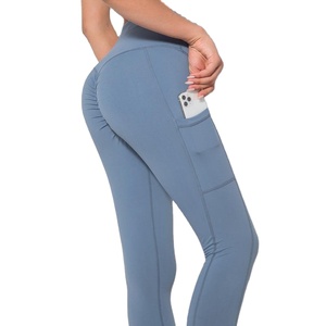 Leggings Deportivos de Cintura Alta con Estampado para Mujer, para Fitness, Running, Yoga, Sin Costuras, Elásticos en Cuatro Direcciones, Spandex/Nailon, Pantalones Largos con Efecto Push-Up - Product Image 2