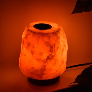 Lampe brûle-parfum moderne en sel de roche naturel de l'Himalaya, sel rose naturel pour la cuisine, la salle à manger et le revêtement mural - Product Image 2