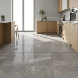Nuevo Diseño de Baldosas de Porcelana de 600x600/800x800mm, Baldosas de Piso Brillantes de Alta Calidad India, Primera Calidad para Apartamentos, Casas de Campo y Villas - Product Image 5