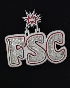จี้ห้อยคอ FSC เงินแท้ 925 ชุบทอง 18K ประดับเพชรโมอิสซาไนต์ทรงเหลี่ยมเจียระไนแบบกรงเล็บ สไตล์ฮิปฮอปสุดหรู ของขวัญสำหรับทุกเพศ - Product Image 1