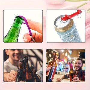 100 Pezzi Apribottiglie Portachiavi in Acciaio Inossidabile Resistente con Testo Inciso e Anello per Bomboniere Matrimonio e Feste - Product Image 5