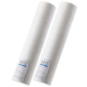 Cartuccia di Ricambio per Filtro Acqua Domestico a 3 Stadi 4.5'' X 20'', Filtro Sedimenti in Polipropilene, Blocco di Carbone per Acqua Domestica - Product Image 1