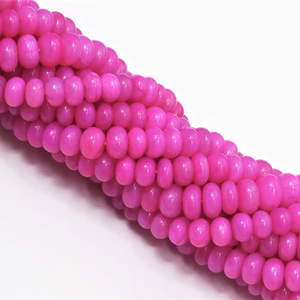 Perles rondes en opale rose foncé: qualité AAA, 7-11 mm, brin de 15 pouces - Product Image 3