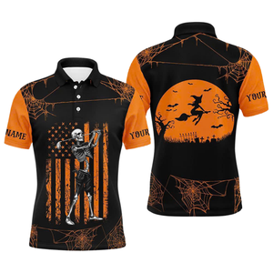 Venta al por mayor de camisetas polo Halloween sublimación uniforme profesores aspecto profesional proveedor de Canadá - Product Image 1