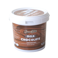 Vente directe d'usine OEM collations HALAL pâte de chocolat blanc composé de haute qualité cacao liquide 1KG 4KG pour boulangerie et bonbons