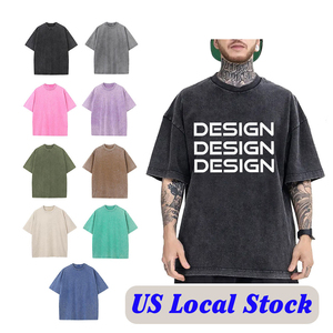 2026 Mens Vintage Oversized <b>T</b> <b>Shirts</b> Unisex <b>T</b>-<b>Shirts</b> New Style Acid Washing Tshirt for Men Custom Your Own logo - Product Image 1