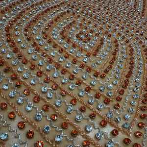 Tissu en dentelle perlée à la main, élégant et très vendu, pour robes de mariée, tenues de mariée et robes de soirée, disponible pour une livraison mondiale - Product Image 1