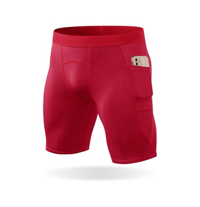 Shorts de sport athlétiques à séchage rapide en tissu personnalisé pour hommes, coupe ajustée, best-sellers, prix de gros, shorts de compression pour hommes - Product Image 6