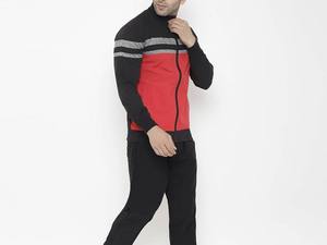 Veste de survêtement homme color block avec fermeture éclair intégrale, col montant, style sportif, respirante, en polyester et coton, coupe classique, pour l'automne - Product Image 6