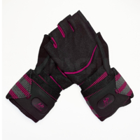 Gants de sport demi-doigts en PU pour la gym et le fitness, avec sangle de poignet réglable et boucle antidérapante, unisexe, 0,5 kg