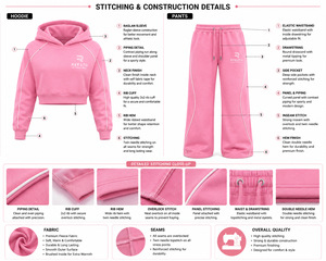 Survêtement homme personnalisé avec logo, passepoil contrastant, taille élastique, sweat-shirt décontracté oversize à capuche pour homme - Product Image 5