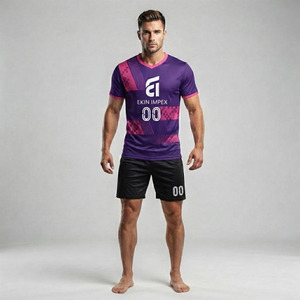 ชุดเสื้อคริกเก็ตแบบซับลิเมชั่นสั่งทำพิเศษ ชุดทีม T20 ระบายอากาศ แห้งเร็ว ผลิตจากโพลีเอสเตอร์ 100% ชุดคริกเก็ต OEM พร้อมกางเกงขาสั้น - Product Image 3