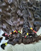 Extensions de cheveux naturels indiens ondulés brun foncé, bruts, non traités, à longue longueur, pour tissage