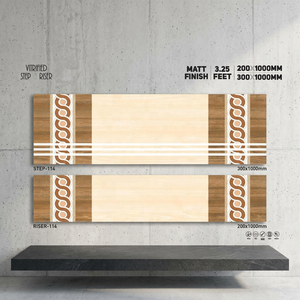 Vistaar Matt Finish 100X30บันได,บันไดเคลือบเงาขั้นบันไดกระเบื้องจมูกทำจากเซรามิกเคลือบด้านกระเบื้อง Vitrified 30x120cm - Product Image 2