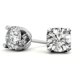 Best Quality Handmade 100% Natural Round Cut Lab Hearts On Top Lab Grown Diamond <b>Stud</b> <b>Earrings</b> For Wedding party Wear <b>Earrings</b> - Product Image 2