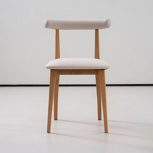 Chaise de salle à manger de style nordique haut de gamme - Chaise rembourrée en mousse haute densité pour salle à manger moderne - Product Image 1