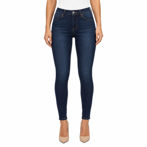Jeans droits personnalisés pour femmes, coupe slim, denim 2026, jean pour femme, pantalon en denim ample surdimensionné - Product Image 2
