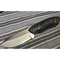 Handgemaakt OEM merk DIY multifunctioneel jacht- en kampeermes van roestvrij staal met rechte snede en Micarta handvat, 9 inch, 3