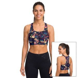 High Performance Women Sports <b>Bra</b> Colorful Custom Style Shoulder <b>Strap</b> Racerback Workout OEM ODM Yoga Fitness Sports <b>Bra</b> Ladies - Product Image 3