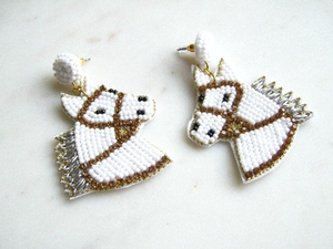 Nouveau design élégant, broderie de perles en coton fait main, forme ovale légère, mignon, fantaisie, tendance, par MULTI CRAFT - Product Image 2