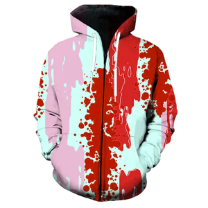 Sweat à capuche en molleton 100% polyester épais, imprimé en relief, anti-boulochage, coupe ample, style décontracté et sportif, pour homme, avec poche kangourou, vente en gros - Product Image 6