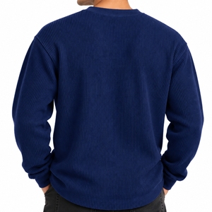 Chemise thermique à manches longues pour homme, en spandex/coton respirant et extensible, design personnalisé, couche de base ajustée, vente en gros - Product Image 2