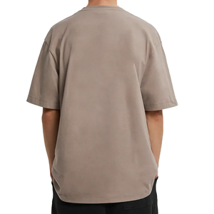 T-shirt Homme Col Rond Manches Courtes Coupe Ample Oversize en Coton Lourd 100% Personnalisable Style Hip-Hop Motif Uni – Grande Vente - Product Image 3