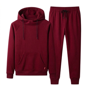 Ensemble de survêtement en coton personnalisé pour hommes, sweat à capuche et pantalon de jogging, vêtements de sport décontractés antistatiques de haute qualité pour l'automne, vente en gros - Product Image 4