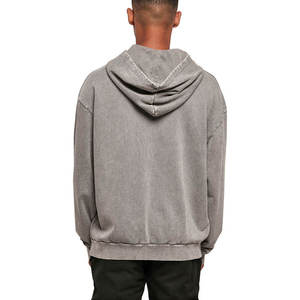 Sudaderas con capucha de alta calidad con lavado ácido, sudaderas con capucha personalizadas de moda para hombre, ropa urbana, sudaderas con capucha con lavado ácido para hombre, sudaderas con capucha OEM. - Product Image 3