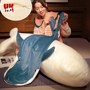 Juguetes de Peluche de Animales de Diseño Vietnamita, de Algodón Lavado de Primera Calidad, Súper Suaves, de 31 cm a 50 cm, Lindos Peluches de Ballena Yuankang para Navidad - Product Image 2