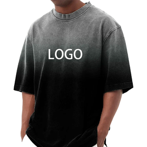 T-shirts pour hommes à col en V extensible, mélange polyester/coton, séchage rapide, respirant, écologique, OEM, décontracté, manches courtes, vente en gros - Product Image 3