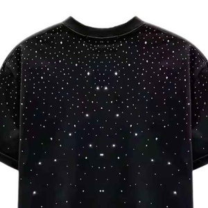 เสื้อยืดผู้ชายทรงคลาสสิคแบบสั่งทำพิเศษ แขนสั้น ทรงปกติ ประดับเพชรเทียม เสื้อยืดคุณภาพดีที่สุด ได้รับความนิยมมากที่สุด AI-TS-08 - Product Image 3